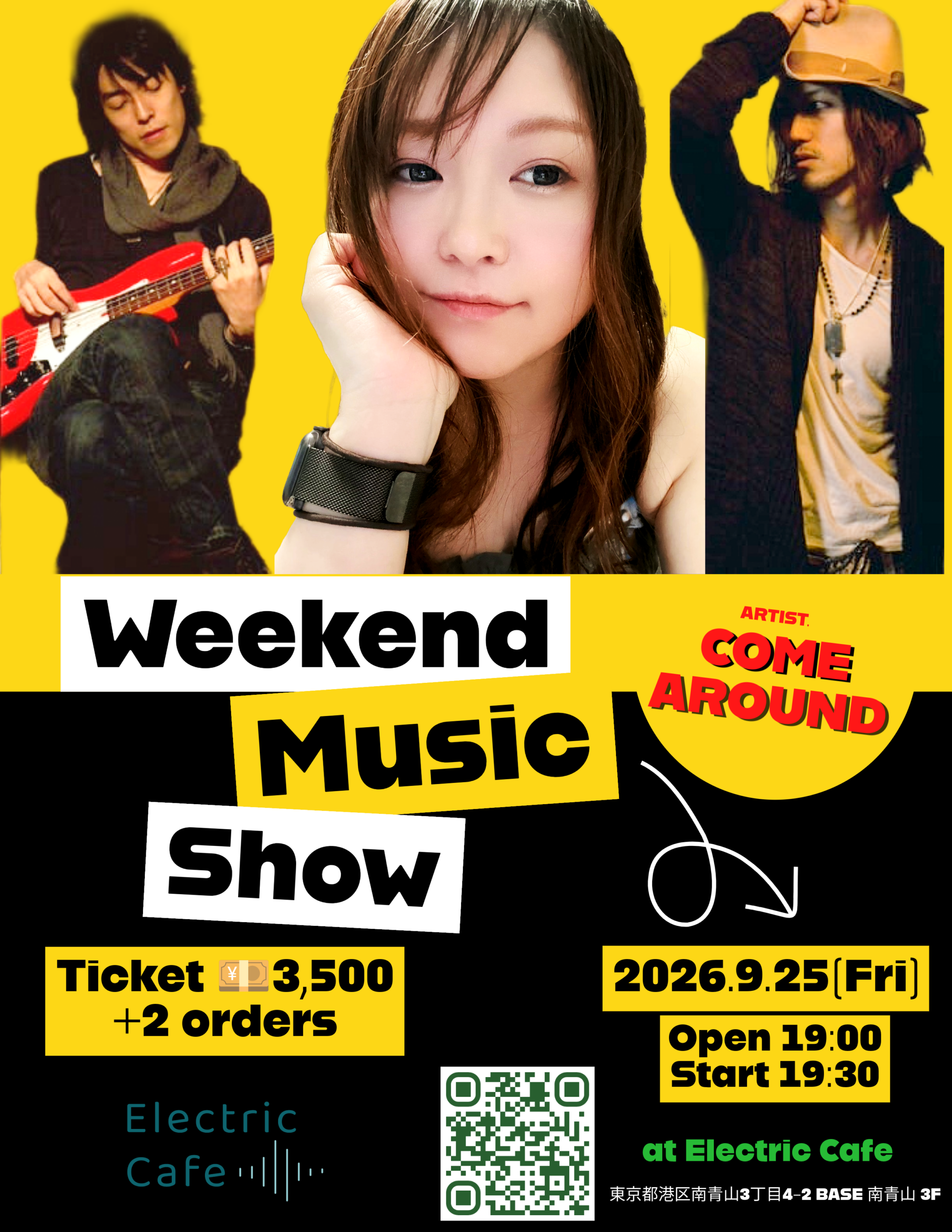 COME AROUND Weekend Music Show- 2026.9.25(Fri) - COME AROUND Weekend Music Show- 2026.9.25(Fri) –
